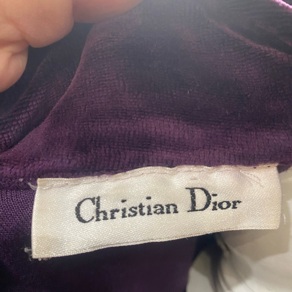 Dior Deep Purple Robe with White Label - Picture 3 of 7